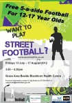 Street football poster Blackburn